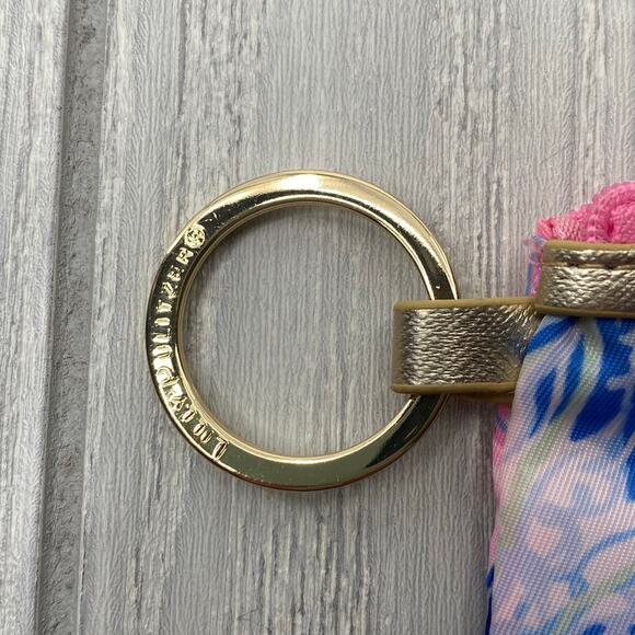 Lilly Pulitzer Pink & Blue Shade Seekers ID Care Coin Purse Mini Wallet - Picture 3 of 8